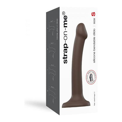 Strap-On-Me Semi-Realistic Dual Density Bendable Dildo - Chocolate Size S: Ultimate Pleasure for Her