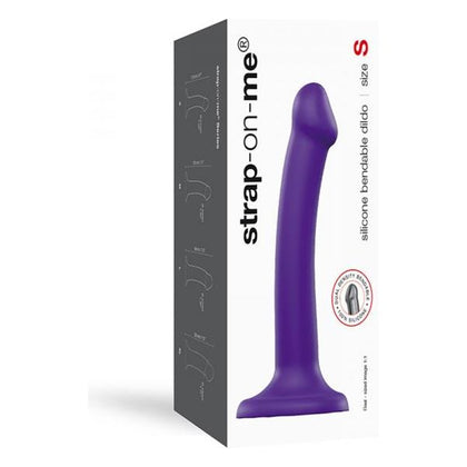Strap-On-Me Semi-Realistic Dual Density Bendable Dildo - Purple Size S - Ultimate Pleasure for All Genders