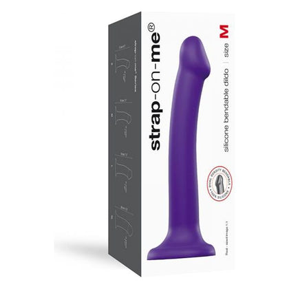 Strap-On-Me Semi-Realistic Dual Density Bendable Dildo - Model M2 - Purple - For Enhanced Pleasure and Versatile Play