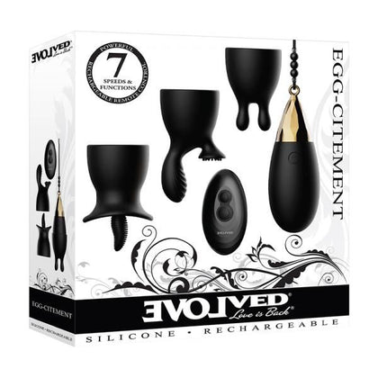 Introducing the Evolved Egg-citement Remote Control Pleasure Egg - Model ECP-500 - For Intense Dual Stimulation - Women's Vibrator - Clitoral and G-Spot Pleasure - Luxurious Rose Gold