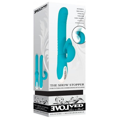 Evolved Show Stopper - 8-Speed Thrusting Vibrator with Clitoral Stimulation - Model XJ-3000 - Women's G-Spot and Clitoral Pleasure - Pearl White