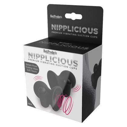 Nipplicious Vibrating Nipple Suction Cups - Black: The Ultimate Pleasure Experience for Sensual Stimulation (Model NVNC-001, Unisex, Nipple Play, Black)