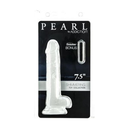 Addiction Pearl Dong 7.5-Inch W-Powerbullet: A Captivating Pearlescent Dildo for Sensual Pleasure - Adult Naughty Store