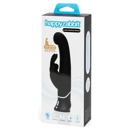 Happy Rabbit G-Spot Stroker Black - The Ultimate Dual Pleasure Silicone Vibrator for Her