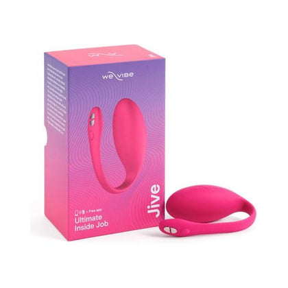 We-Vibe Jive Electric Pink - App-Controlled Internal Vibrator for Women - Powerful 10 Modes of Rumbly Stimulation - Rechargeable and Waterproof
