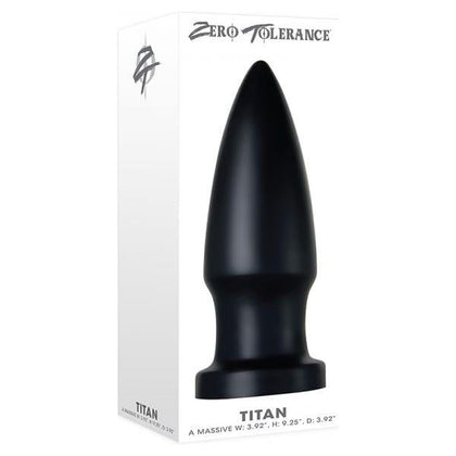 ZT Titan Black - Powerful Bullet-Shaped Anal Plug for Advanced Male Pleasure - Model ZT-AB-001 - Black