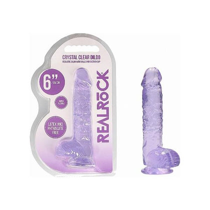 Realrock Crystal Clear Realistic Dildo With Balls 6