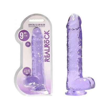 Realrock Crystal Clear Realistic Dildo With Balls 9