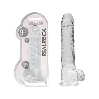 Realrock Crystal Clear Realistic Dildo With Balls 9