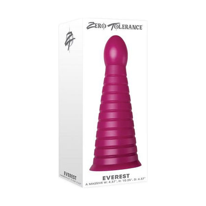 ZT Everest Burgundy Anal Plug - Model X1: The Ultimate Girthy Pleasure for Advanced Anal Players - Adult Naughty Store