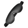 KinkLab Bondage Basics Padded Leather Blindfold - Model B1 - Unisex - Full Coverage Blackout - Comfortable Contoured Design - Adult Naughty Store