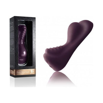 Introducing the Ruby Glow Dusk Saddle Vibrator - The Ultimate Pleasure Companion for Seated Ladies