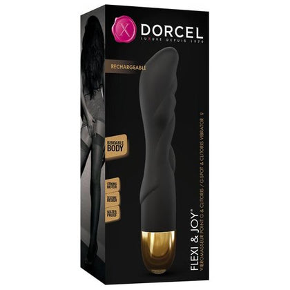 Dorcel Flexi & Joy Rechargeable G-Spot Vibrator - Model DFJ-21 - Women's Pleasure - Gold and Black
