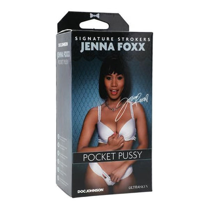 Introducing the Sensual Bliss Signature Strokers Jenna Foxx Ultraskyn Pocket Pussy - Model SF-2021B: The Ultimate Pleasure Experience for Men!