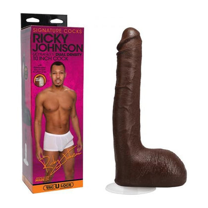 Signature Cocks Ricky Johnson 10-inch Ultraskyn Cock With Removable Vac-u-lock Suction Cup - The Ultimate Realistic Pleasure Experience for Men and Women - Model RJ-10UC - Adult Naughty Store