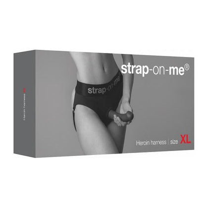 Strap-On-Me Heroin XL Harness Lingerie - Ultimate Pleasure for Women - Black - Adult Naughty Store