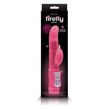 Firefly Jessica Rotating Rabbit Vibrator - Pink: The Ultimate Pleasure Experience for Women - Adult Naughty Store