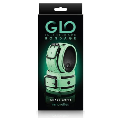 NS Novelties Glo Bondage Ankle Cuff Green - Sensual Synthetic Leather Restraints for BDSM Fetish Play