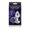 Introducing the Exquisite Rear Assets Rose Anal Plug - Small - Purple: A Sensual Delight for Effortless Pleasure - Adult Naughty Store