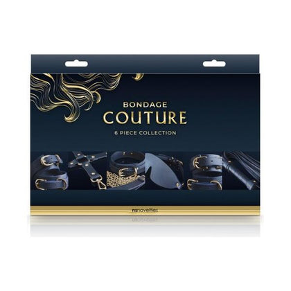 Bondage Couture 6-Piece Kit Blue - Premium BDSM Restraint Set for Adventurous Couples