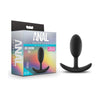 Anal Adventures Platinum - Silicone Vibra Slim Plug Medium - Black: The Ultimate Sensation for Anal Exploration and Pleasure - Adult Naughty Store