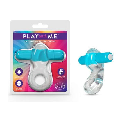 Play With Me Delight Vibrating C-Ring - Blue, The Ultimate Pleasure Enhancer for Intimate Moments