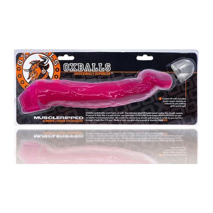 Oxballs Muscle Ripped Cocksheath Hot Pink - Premium Penis Sleeve for Enhanced Pleasure - Adult Naughty Store