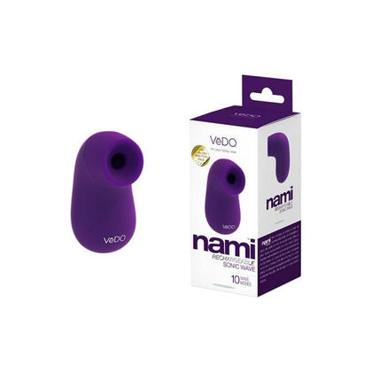 Vedo Nami Rechargeable Sonic Vibe Deep Purple - Powerful Clitoral Stimulator for Sensational Pleasure - Adult Naughty Store