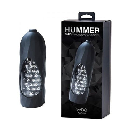 Vedo Hummer 2.0 Rechargeable Vibrating Sleeve - Black Pearl: The Ultimate Pleasure Enhancer for Men - Adult Naughty Store