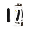 Vedo Rialto Rechargeable Vibrating Silicone Dildo - Black Pearl - Adult Naughty Store