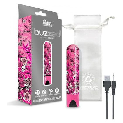 Prints Charming Buzzed Rechargeable Bullet - Blazing Beauty Pink - The Ultimate Pleasure Powerhouse - Adult Naughty Store