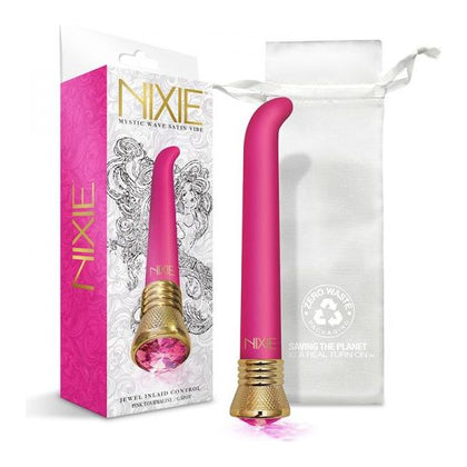 Nixie Mystic Wave Satin G-spot Vibe - Pink Tourmaline: The Ultimate Pleasure Experience - Adult Naughty Store