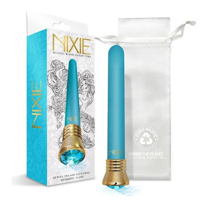 Introducing the Nixie Mystic Wave Satin Classic Vibe - Aquamarine: A Luxurious Pleasure Experience for Women