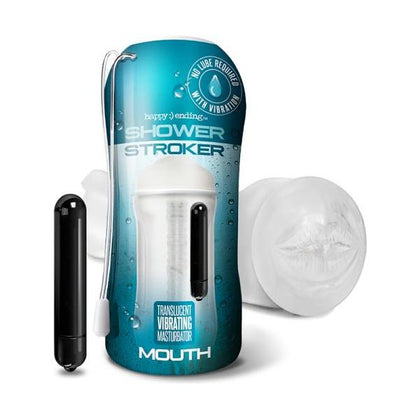 Happy Ending Vibrating, Self-lubricating Shower Stroker - Mouth
