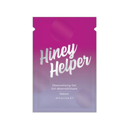 Introducing the Hiney Helper Desensitizing Gel .03 Oz Foil: The Ultimate Anal Comfort Solution for All Genders, Designed for Enhanced Pleasure in a Soothing Gel Formula - Adult Naughty Store