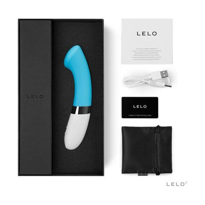 Lelo Gigi 2 Rechargeable G-Spot Vibrator - Model GIGI2 - Turquoise Blue