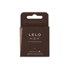 LELO Hex Respect XL Condoms - Extra Large Size, 3-Pack - Natural Latex, Thin, Textured, Lightly Lubricated - Enhance Intimate Pleasure, Safe and Secure Fit - 58mm Diameter - Neutralized Latex Scent - For Men - Ultimate Comfort and Confidence - Black