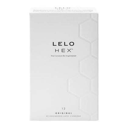 LELO Hex Original Condoms 12-Pack - Revolutionary Hexagonal Structure for Enhanced Sensation and Protection