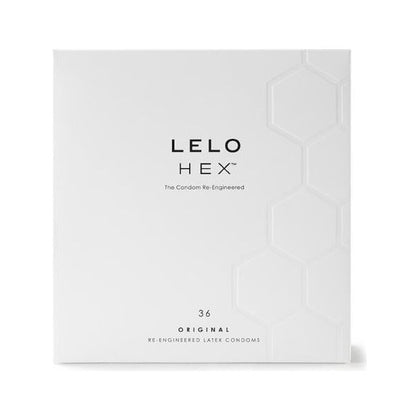 LELO HEX Original Condoms 36-Pack - Revolutionary Hexagonal Structure for Enhanced Sensation and Safety