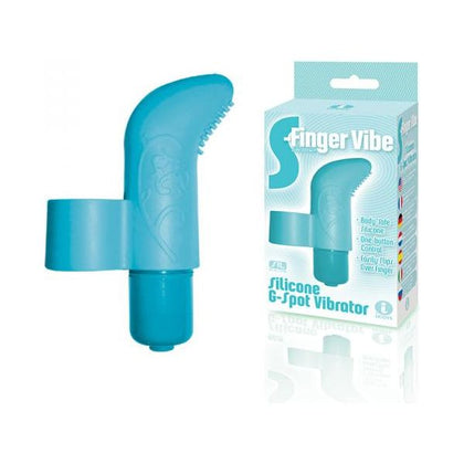 9's S-finger Vibe Blue - Silicone Finger Bullet Vibrator for Intense Pleasure
