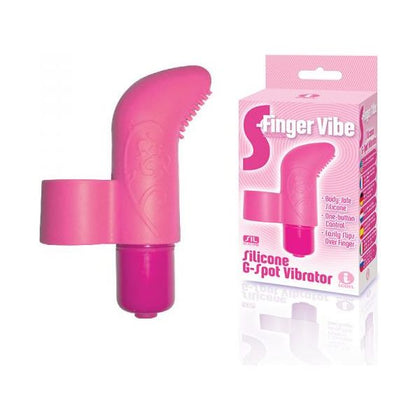 9's S-Finger Vibe Pink - Silicone Finger Vibrator for Intimate Pleasure