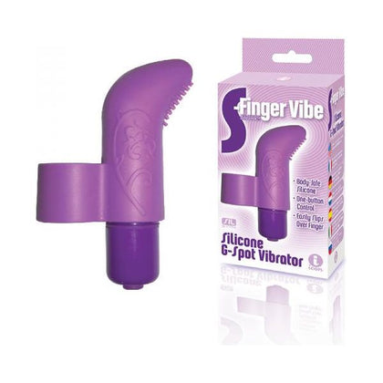 9's S-Finger Vibe Purple - Silicone Finger Bullet Vibrator for Enhanced Pleasure