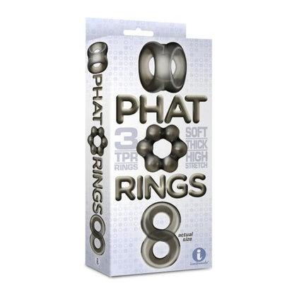 9's Phat Rings Smoke 1 Chunky Cock Rings - The Ultimate Pleasure Enhancers for Men