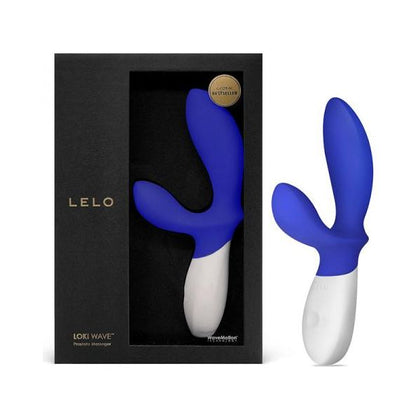 Lelo Loki Wave Prostate Stimulator P-Spot Massager - Model LW-500 - Male Pleasure Device - Federal Blue