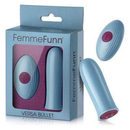 Versa Bullet W- Remote Light Blue - Powerful Mini Massager for Ultimate Pleasure