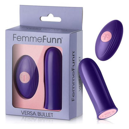 Introducing the Versa Bullet W- Remote Dark Purple: The Ultimate Remote-Controlled Mini Massager for Unforgettable Pleasure - Adult Naughty Store