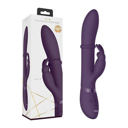 VIVE Halo Rabbit Vibrator Purple - The Ultimate Pleasure Experience for Women - Adult Naughty Store