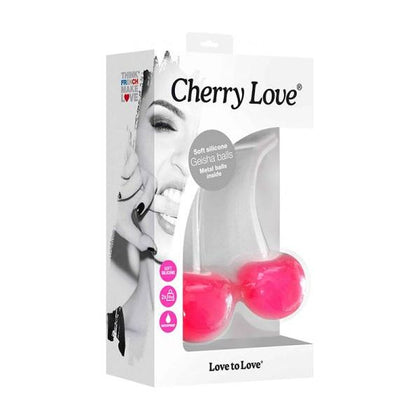 Cherry Love Geisha Balls - Model CL-200 - Female Kegel Exerciser for Enhanced Pleasure - Deep Pink