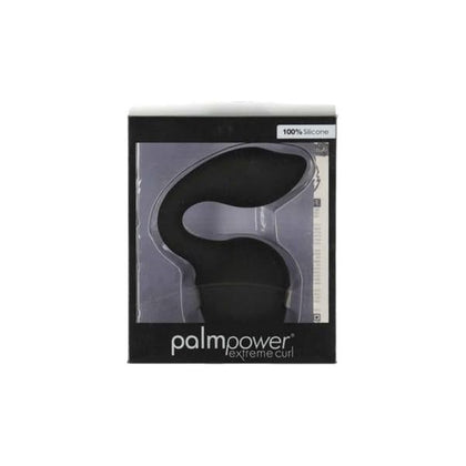 Palmpower Extreme Curl Silicone Attachment for Palmpower Extreme Black - Powerful G-Spot Stimulation Wand Massager Accessory