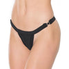 Introducing the Sensual Secrets Quick-Release Thong Black OS - Model QRT-001, Women's Erotic Lingerie for Intimate Pleasure (Size OS) - Adult Naughty Store